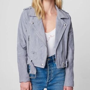 Blank NYC cloud grey moto jacket